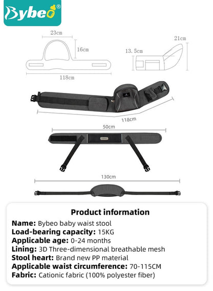 Baby Hip Seat Carrier With Storage Bag